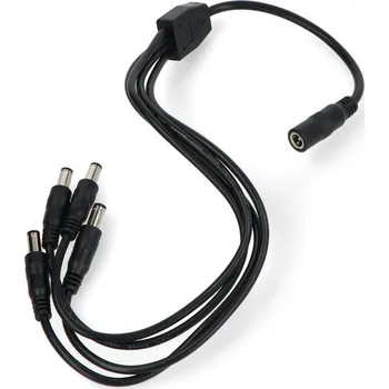 Napájecí kabel DC rozbočovač 5,5/2,1mm - 4 zástrčky - 1A/zástr