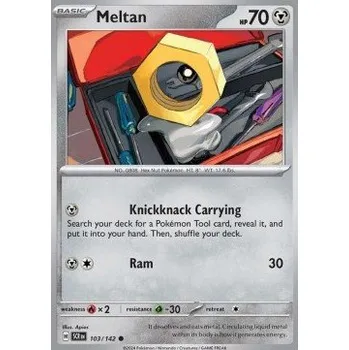 Sběratelská karetní hra Pokémon SCR 103/142 Meltan - Stellar Crown Stav: Near Mint, Verze: NORMAL