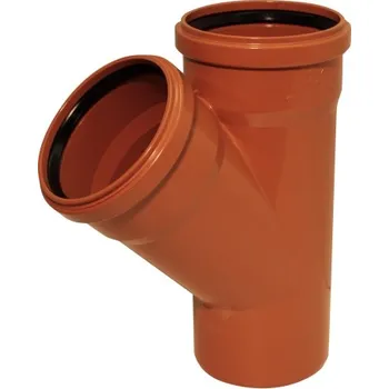 Kanalizační potrubí MIDAS KG odbočka DN 250/125 - 45°