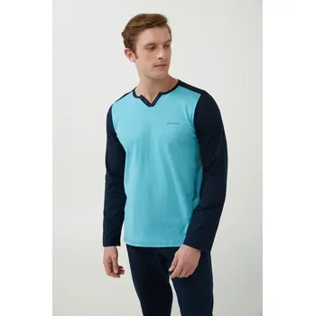 Pánské pyžamo Vamp - Pohodlné pánské pyžamo 21684 - Vamp blue maui M