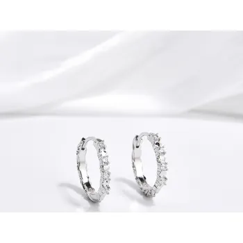 Náušnice Jan Kos jewellery Stříbrné náušnice se zirkony MHT-2973/SW00