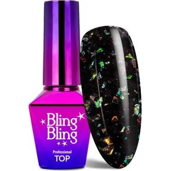Lak na nehty Molly Lac Bling Bling Bitter Top coat 10 ml