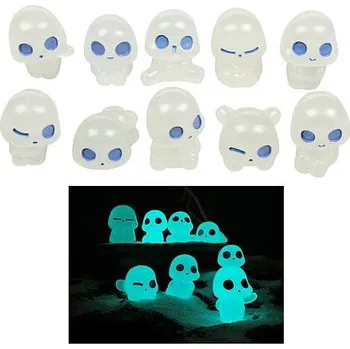 Merco Alien světélkující ornamenty 10 ks modrá balení 1 sada