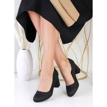 Dámské lodičky Ctogo GOGO Třpytivé černé lodičky SG-778-1B Velikost: 37