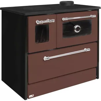 Krbová kamna STREND PRO Sporák na tuhé palivo 701-G OMEGA Kuzine, 9,18 kW, hnědý, pravý vývod