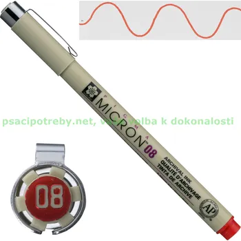 sakura xsdk0819 Technické pero - Pigma Micron 08/0.5 mm - Červené