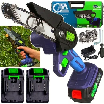 Motorová pila MAR-POL Akumulátorová řetězová mini pila na dřevo s příslušenstvím