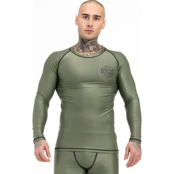 Pánské tričko Lonsdale Men's long-sleeved functional shirt slim fit Benlee kaki 2550021