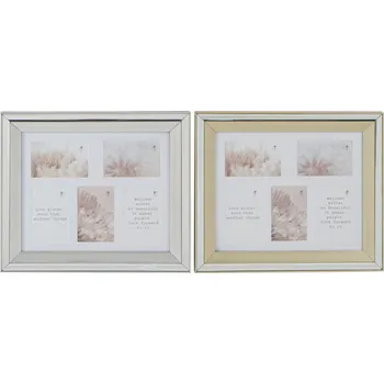 Digitální fotorámeček Rám na fotografii DKD Home Decor Stříbřitý Zlatá Tradiční (47 x 2 x 40 cm) (2 kusů)