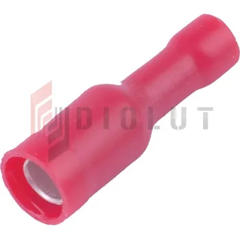 Elektrický konektor KFOIR4 Konektor okragly izol. zenski 4mm 100szt