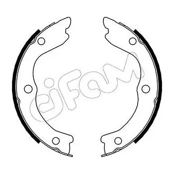 Lanko parkovací brzdy Sada brzdových čelistí, parkovací brzda CIFAM 153-293