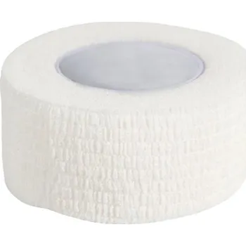 Kohesivní bandáž bez latexu, elastická, 2,5 cm x 4,5 m, bílá, 1 ks