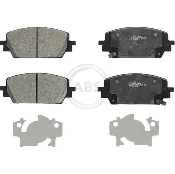 Brzdová destička Sada brzdových destiček, kotoučová brzda A.B.S. 35383