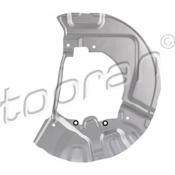 Brzdový kotouč Ochranný plech proti rozstřikování, brzdový kotouč TOPRAN 503 008