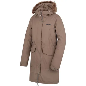 Dámský kabát Dámský zimní kabát HUSKY Nelidas L, mocha - XL
