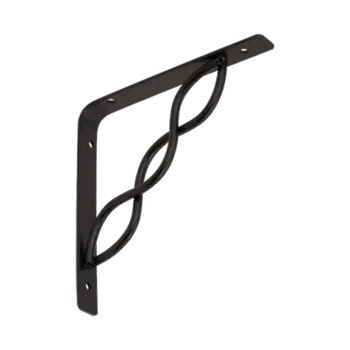 Nábytkové kování WPRP 150 konzole se splétanou vzpěrou 150x150 černá (8 ks)