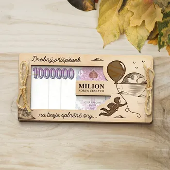 Dřevia Dárková obálka na peníze - Drobný příspěvek na tvoje splněné sny