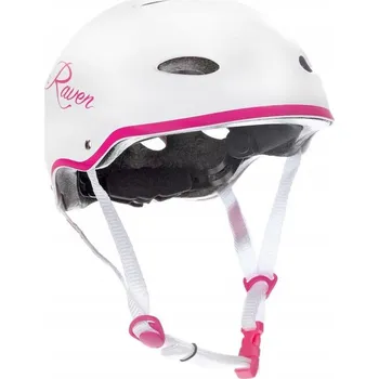 Helma na in-line Raven F511 white/pink helma S (54-56 cm) + DÁREK