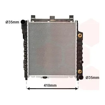 Motor automobilu Chladič, chlazení motoru VAN WEZEL 30002238