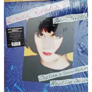 Zahraniční hudba LP Aaron Neville: Cry Like A Rainstorm - Howl Like The Wind 2024 Coloured Vinyl 35th Anniversary Edition Translucent Blue