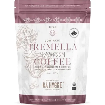 Káva Ra Hygge BIO Peru Arabica Beauty Tremella & Maitake zrnková káva 227 g