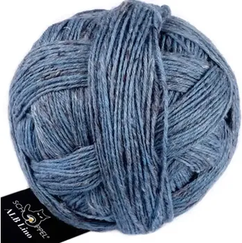 Příze Schoppel Wolle Alb Lino 4201M Blau Mélange (Příze Alb Lino 4201M Blau Mélange)