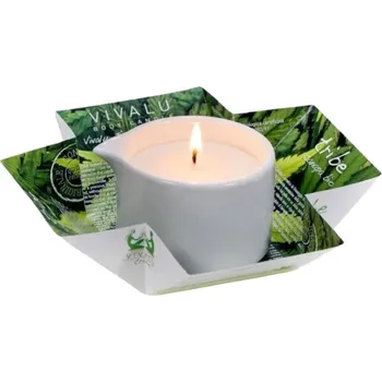 Masážní přípravek Vivalu Masážní svíčka konopí 100 ml
