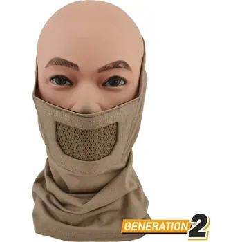 Pleťová maska Cygnus Armory Maska obličeje Warrior Plus Gen2 - TAN