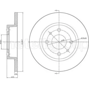 Brzdový kotouč Brzdový kotouč CIFAM 800-205