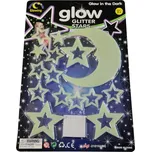 Sada svítících samolepek a štítků na…