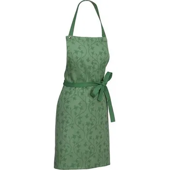 Kuchyňská zástěra Zástěra KELA Cora 100% bavlna světle zelená/zelený vzor, 80 x 67 cm KL-12816