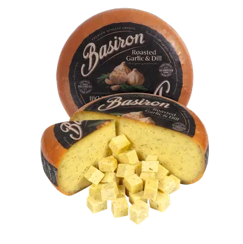 Basiron Gouda pečený česnek a kopr Hmotnost: celý koláč