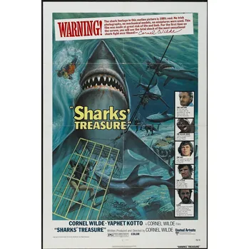 Plakát Plakát, Obraz - Sharks Treasure