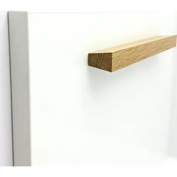 Nábytkové kování Nábytková úchytka NODY dub lakovaný 512 mm