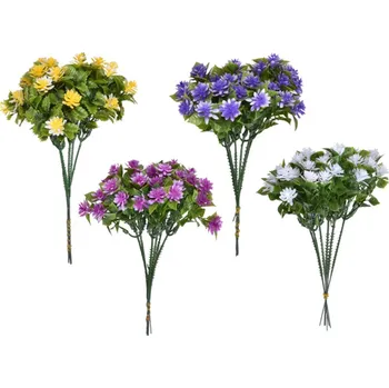 umělá květina Větvička KVĚTY LÉTO X1 6ks 23cm