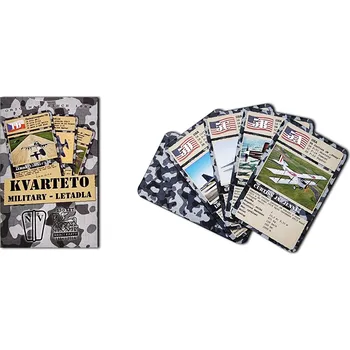 Kvarteto Hrací karty Kvarteto Military Letadla