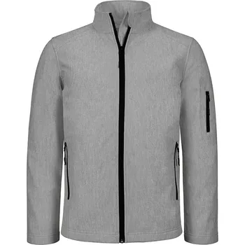 pracovní bunda Kariban Pánská softshell bunda bez kapuce Šedý melír XXL