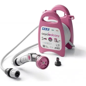 Držák na zahradní hadici Sada AQUA BALCONY 10m - růžová (GF Garden zavlažovací sada AQUA BALCONY 10m, FUXIA)