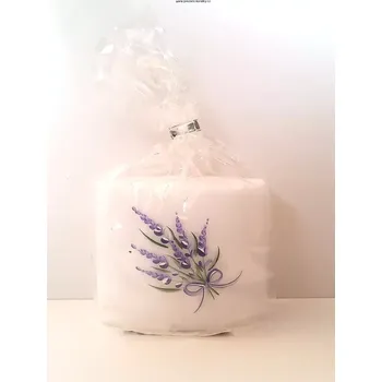 Svíčka Levandulová česká svíčka (Svíčka česká výroba levandule)