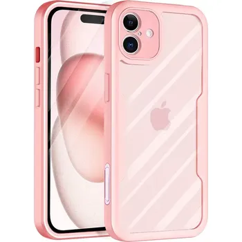 Pouzdro na mobilní telefon Pouzdro iPhone 16 Plus Techsuit - ColorVerse 360 Series + ochrana obrazovky, růžové