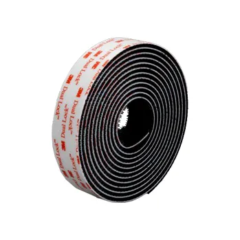 SJ3551 Samolepicí suchý zip 3M Dual Lock černý 1 kotouč 25 mm x 45,70 m (62 hříbků/cm2)