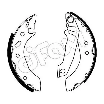 Brzdová čelist Sada brzdových čelistí CIFAM 153-119