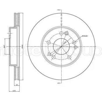 Brzdový kotouč Brzdový kotouč CIFAM 800-167