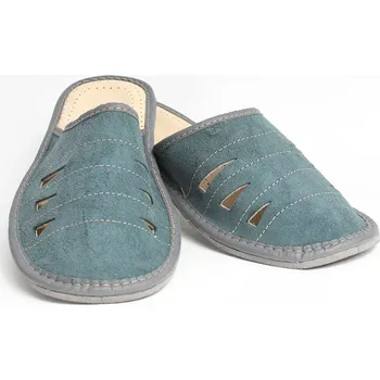 Pánské pantofle Pánské kožené papuče Model 5B, VELIKOST 41