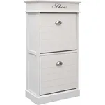 Botník dvouřadý dřevo pavlovnie Dekorhome