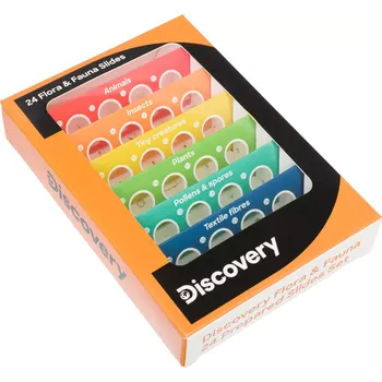 Sada 24 hotových preparátů Levenhuk Discovery Flora & Fauna