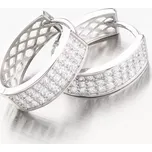 Dámské náušnice stříbro 925 kruhy se zirkony PKL-2199