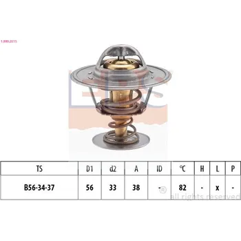 Chladič motoru Termostat, chladivo EPS 1.880.251S