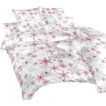 Povlečení bavlna Vločky šedé 140x200, 70x90 cm