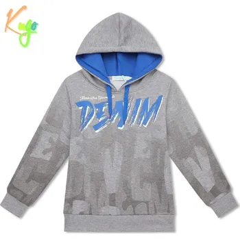 Chlapecké oblečení Teplá chlapecká mikina s kapucí Kugo FM0365, šedá